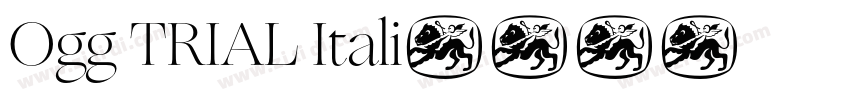 Ogg TRIAL Itali字体转换